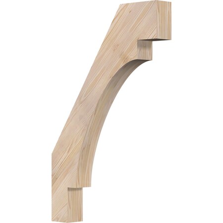 Ekena Millwork 3 1/2"W x 22"D x 34"H Merced Smooth Knee Brace, Douglas Fir BRC04X22X34MRC00SDF